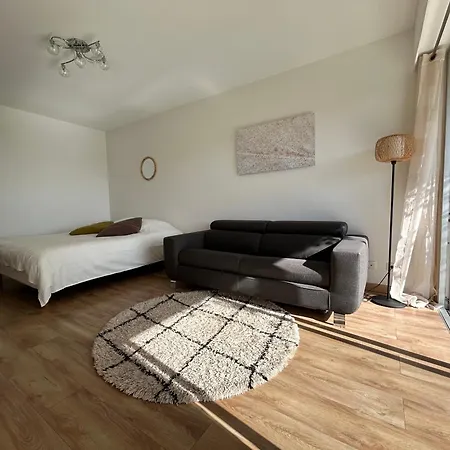 Sea View Flat With Car Park Boarder Cannes